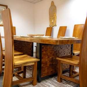 Suar Wood Dining Set
